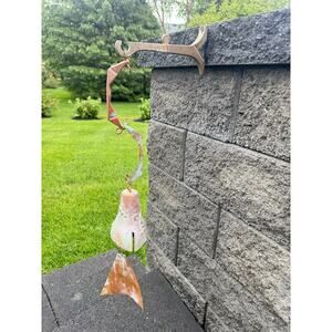 Vintage Paolo Soleri Arcosanti Bronze Wind Bell Brutalist MCM Sculpture w/Hanger